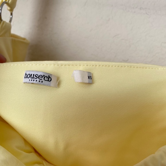 HOUSE OF CB 'Carmen' Buttercup Bustier Sundress yellow NWOT size XS - Picture 9 of 15